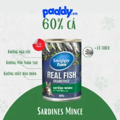 Snappy Cat Tom Real Fish Pate - 400g can
